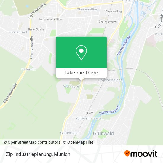 Zip Industrieplanung map