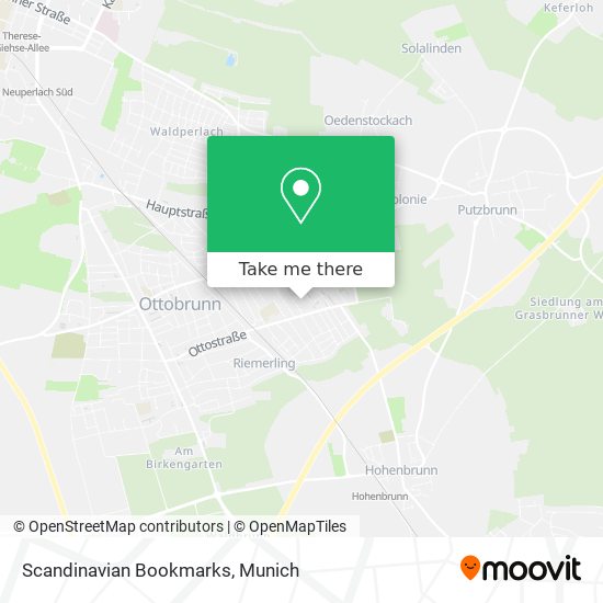 Scandinavian Bookmarks map