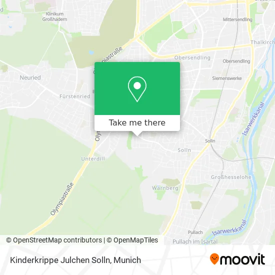 Карта Kinderkrippe Julchen Solln