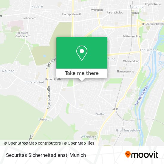 Securitas Sicherheitsdienst map