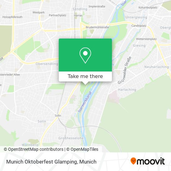 Munich Oktoberfest Glamping map