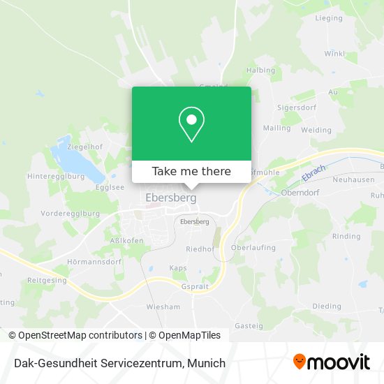 Dak-Gesundheit Servicezentrum map