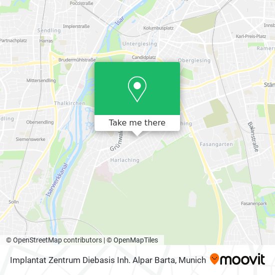 Implantat Zentrum Diebasis Inh. Alpar Barta map