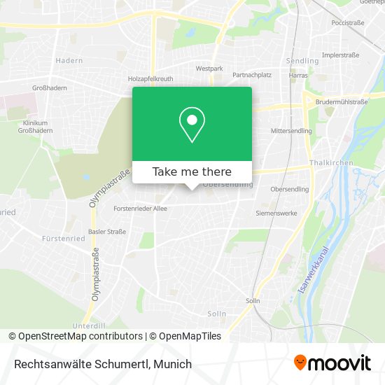 Rechtsanwälte Schumertl map