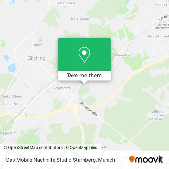 Карта Das Mobile Nachhilfe Studio Starnberg