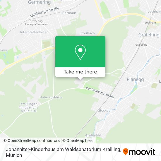 Johanniter-Kinderhaus am Waldsanatorium Krailling map