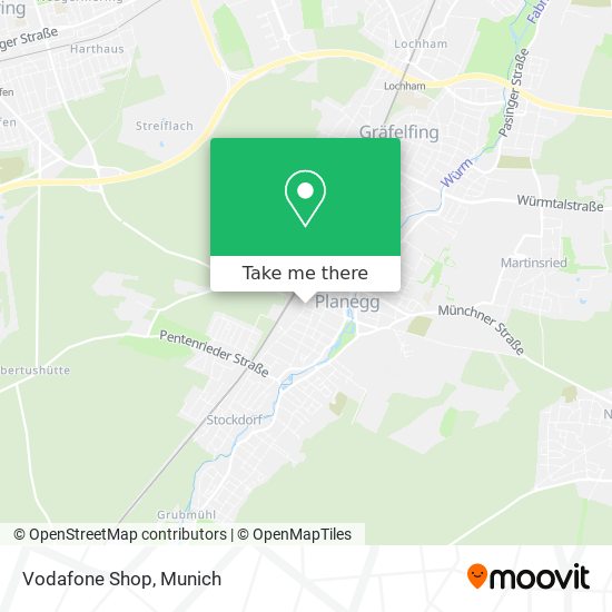 Vodafone Shop map