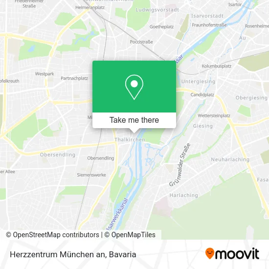 Карта Herzzentrum München an