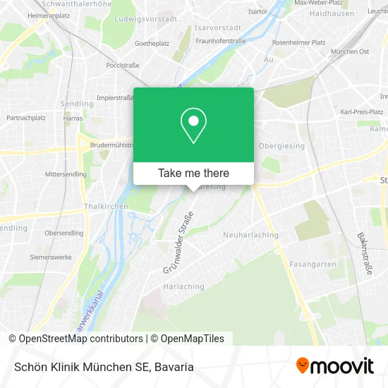 Карта Schön Klinik München SE