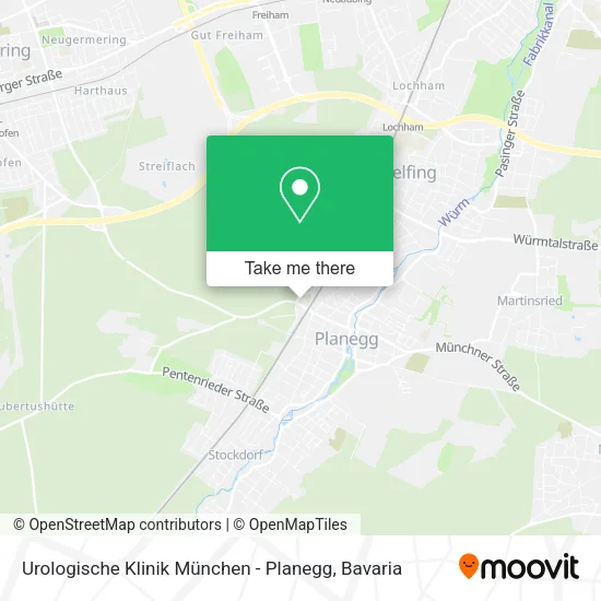 Карта Urologische Klinik München - Planegg