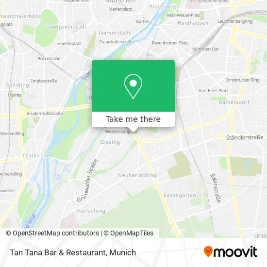 Карта Tan Tana Bar & Restaurant