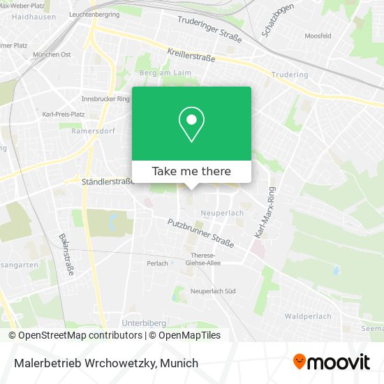 Malerbetrieb Wrchowetzky map
