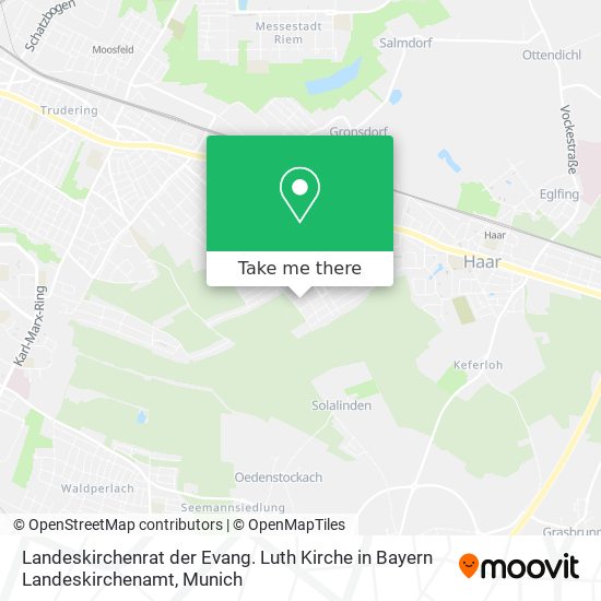 Landeskirchenrat der Evang. Luth Kirche in Bayern Landeskirchenamt map