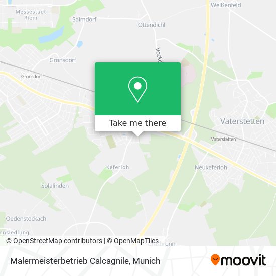 Malermeisterbetrieb Calcagnile map