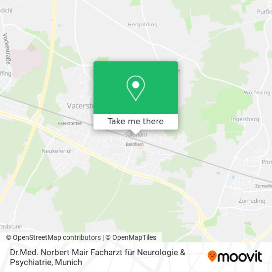 Dr.Med. Norbert Mair Facharzt für Neurologie & Psychiatrie map