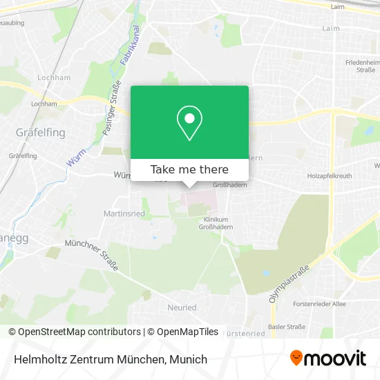 Карта Helmholtz Zentrum München