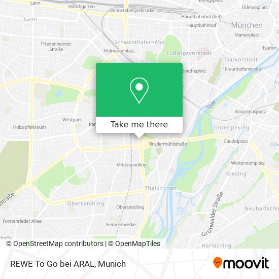 REWE To Go bei ARAL map