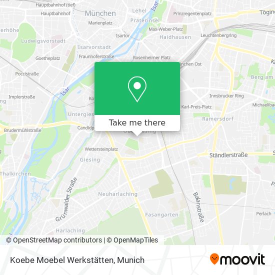 Koebe Moebel Werkstätten map