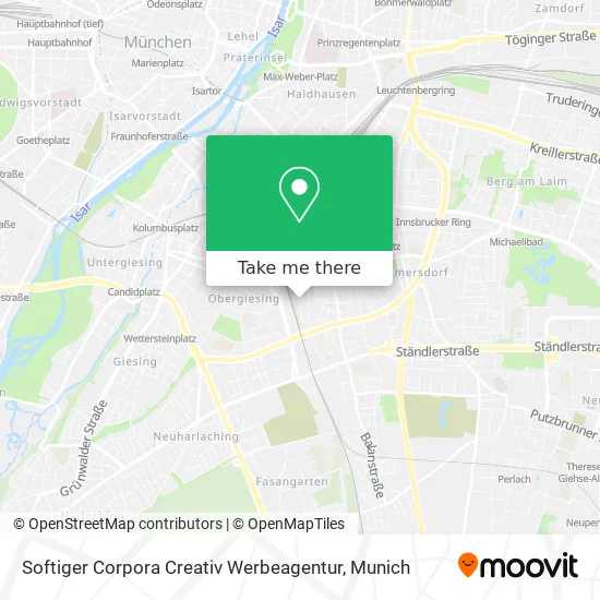 Softiger Corpora Creativ Werbeagentur map