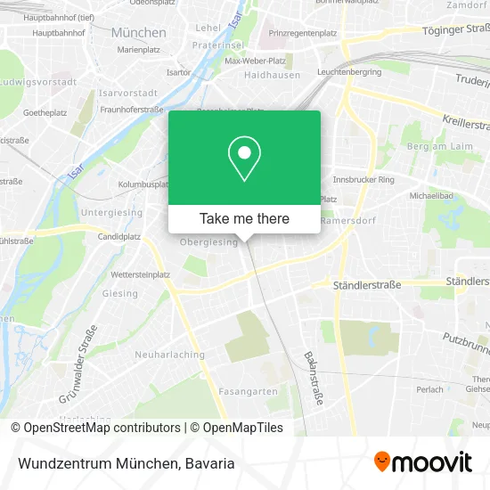 Карта Wundzentrum München