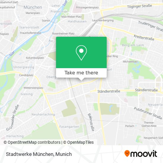 Карта Stadtwerke München