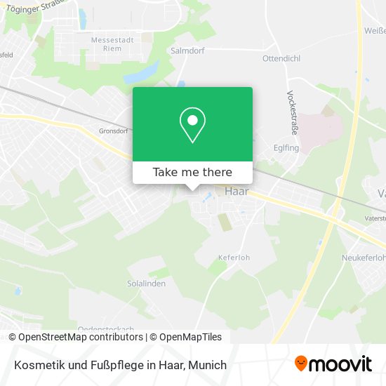 Kosmetik und Fußpflege in Haar map