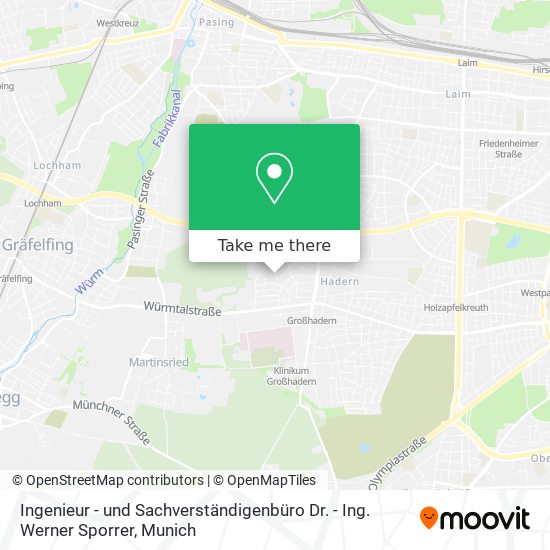 Ingenieur - und Sachverständigenbüro Dr. - Ing. Werner Sporrer map