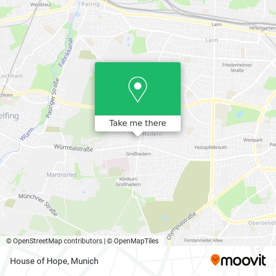 House of Hope map