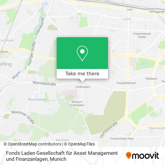 Карта Fonds Laden Gesellschaft für Asset Management und Finanzanlagen