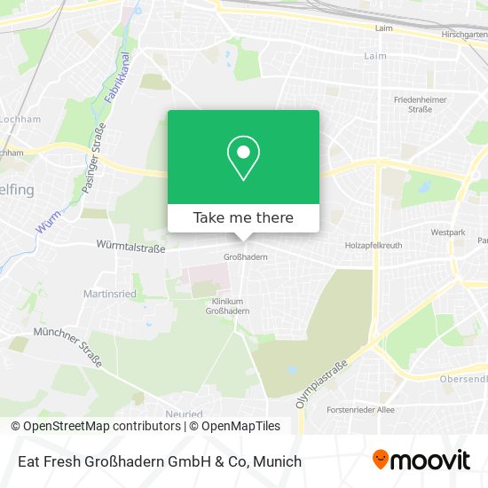 Eat Fresh Großhadern GmbH & Co map