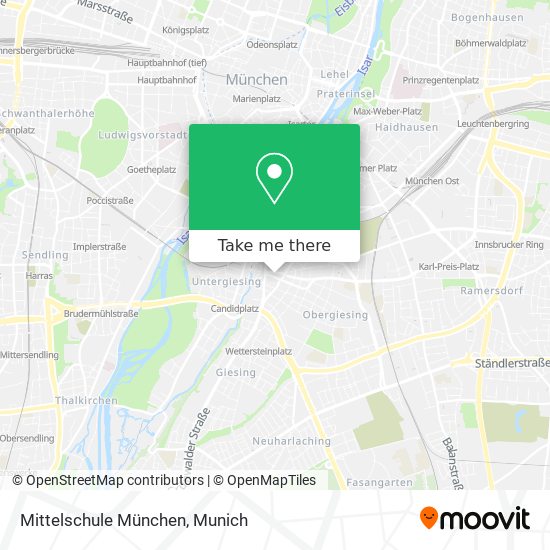 Mittelschule München map