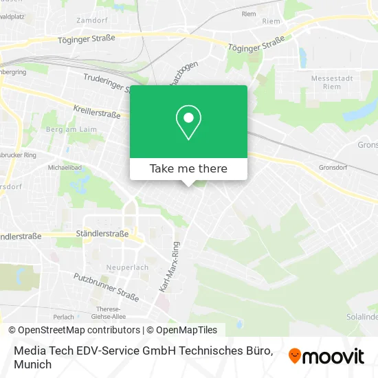 Карта Media Tech EDV-Service GmbH Technisches Büro