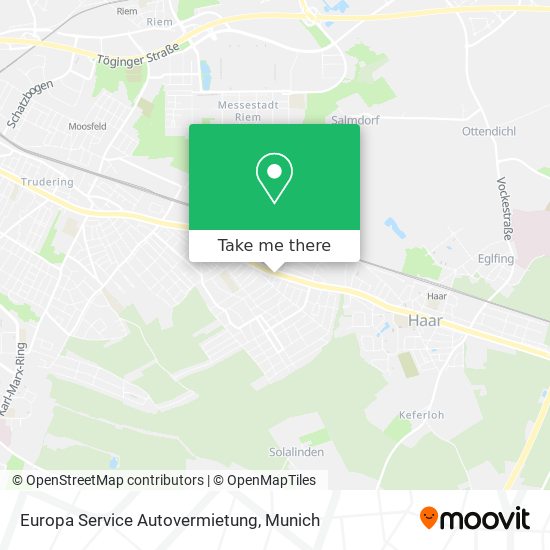 Europa Service Autovermietung map