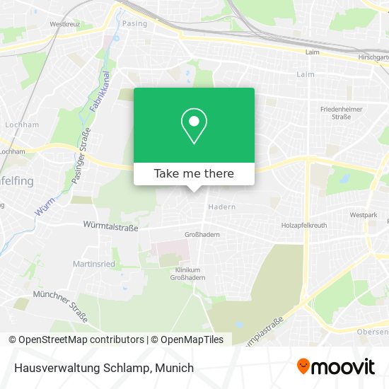 Карта Hausverwaltung Schlamp