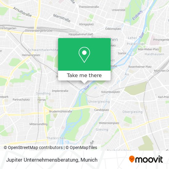 Jupiter Unternehmensberatung map