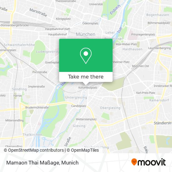 Карта Mamaon Thai Maßage