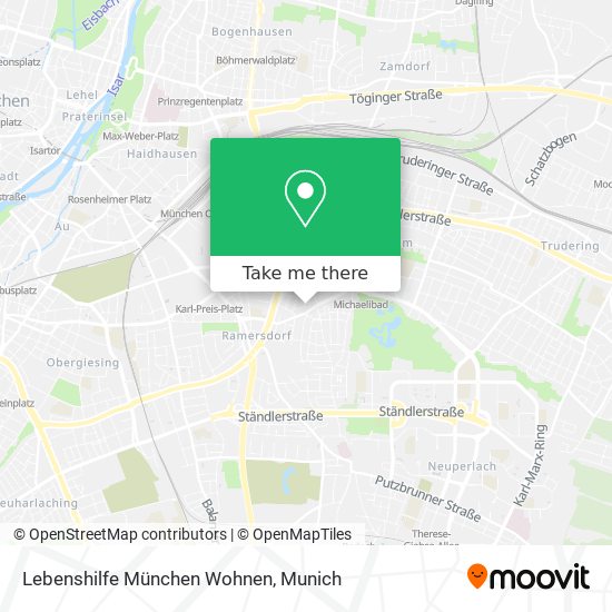 Lebenshilfe München Wohnen map