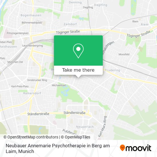 Neubauer Annemarie Psychotherapie in Berg am Laim map