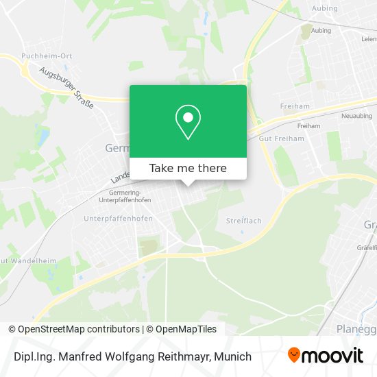 Dipl.Ing. Manfred Wolfgang Reithmayr map