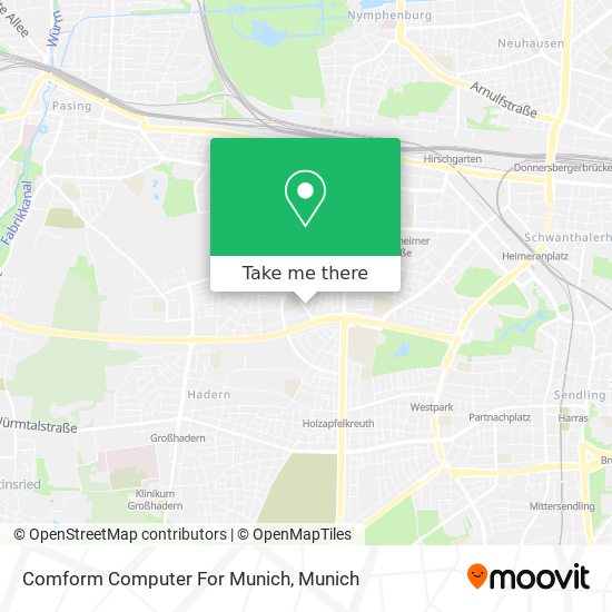 Карта Comform Computer For Munich