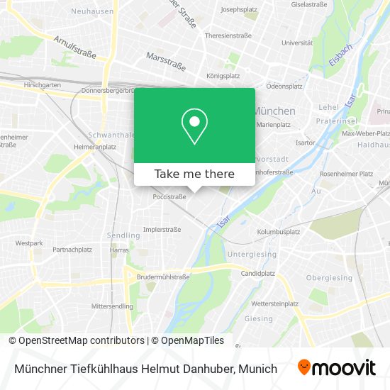 Münchner Tiefkühlhaus Helmut Danhuber map