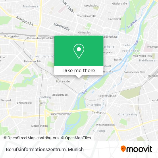 Berufsinformationszentrum map