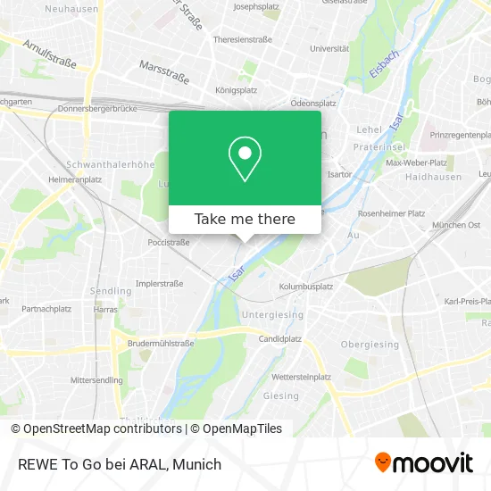 Карта REWE To Go bei ARAL