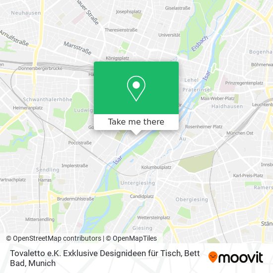 Tovaletto e.K. Exklusive Designideen für Tisch, Bett Bad map