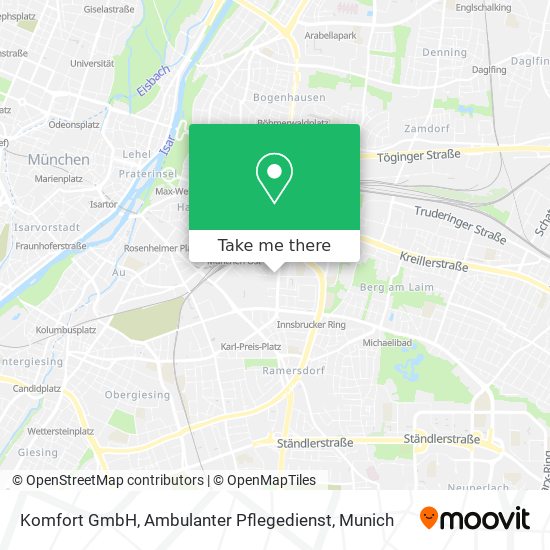 Komfort GmbH, Ambulanter Pflegedienst map