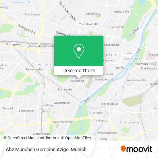 Abz München Gemeinnützige map