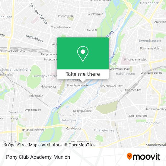 Pony Club Academy map