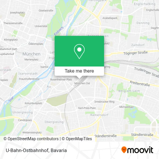 U-Bahn-Ostbahnhof map