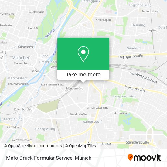 Mafo Druck Formular Service map