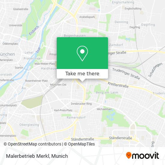 Карта Malerbetrieb Merkl